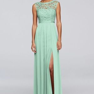 David’s Bridal MINT bridesmaid/prom dress SIZE 2p